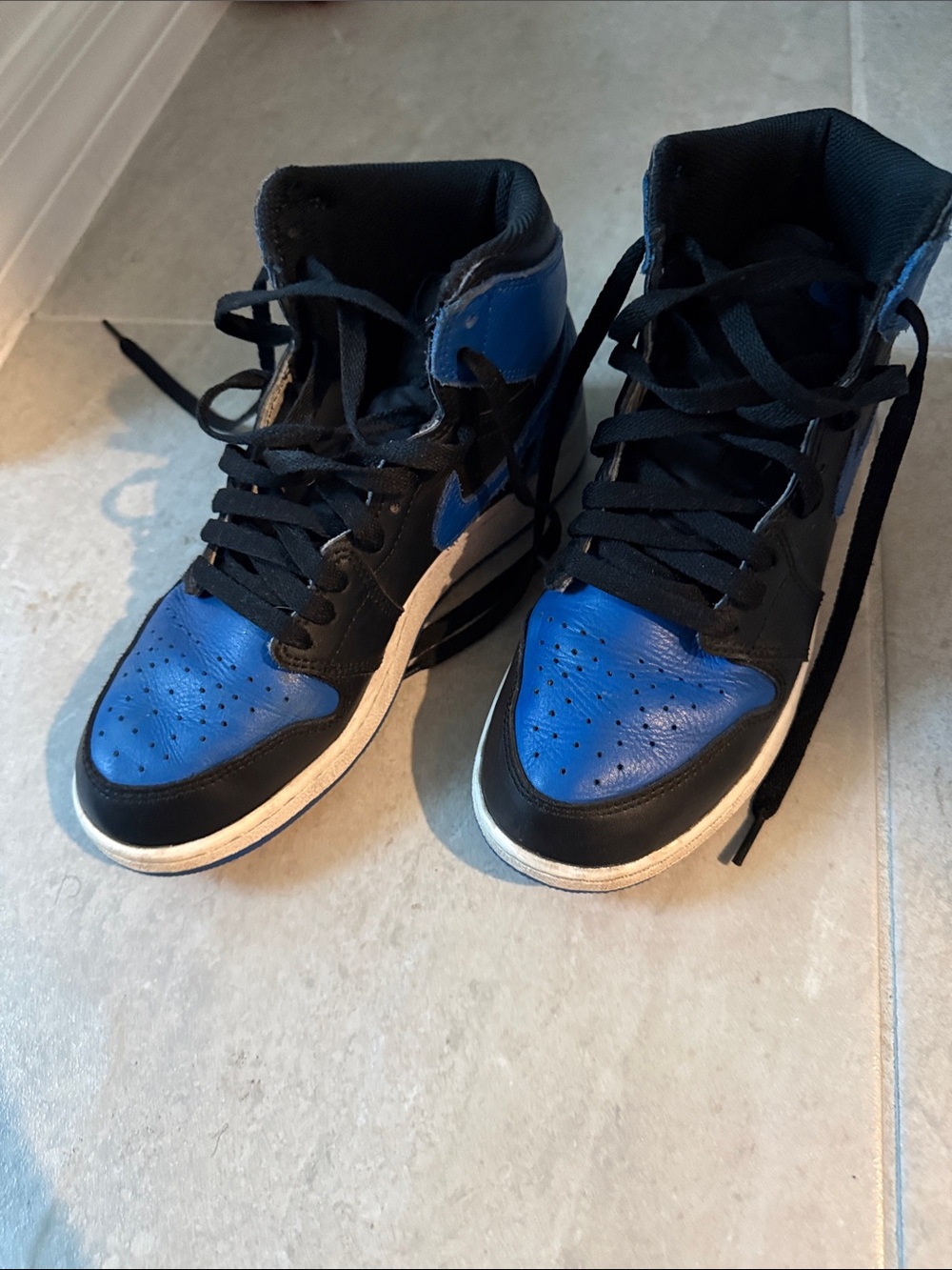 Nike Men's High-Top Sneakers in Black and Blue